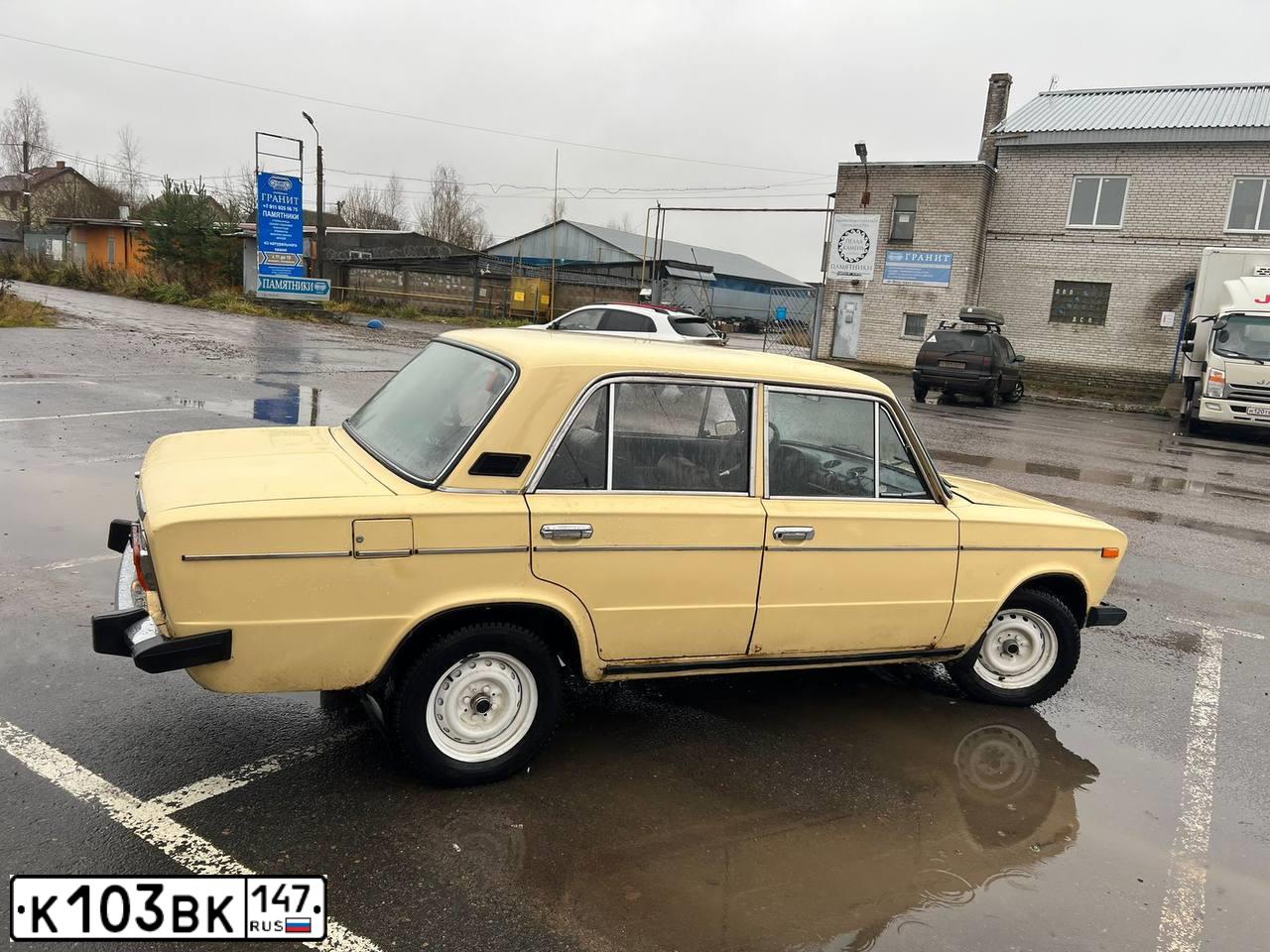 Фото автомобиля LADA 2106, 1987 — госномер У163МТ47. Цвет: СВЕТЛО-ЖЕЛТЫЙ