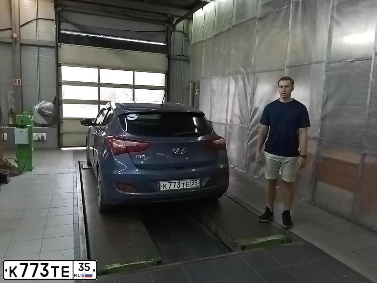 Фото автомобиля HYUNDAI I30, 2013 — госномер К812КУ147