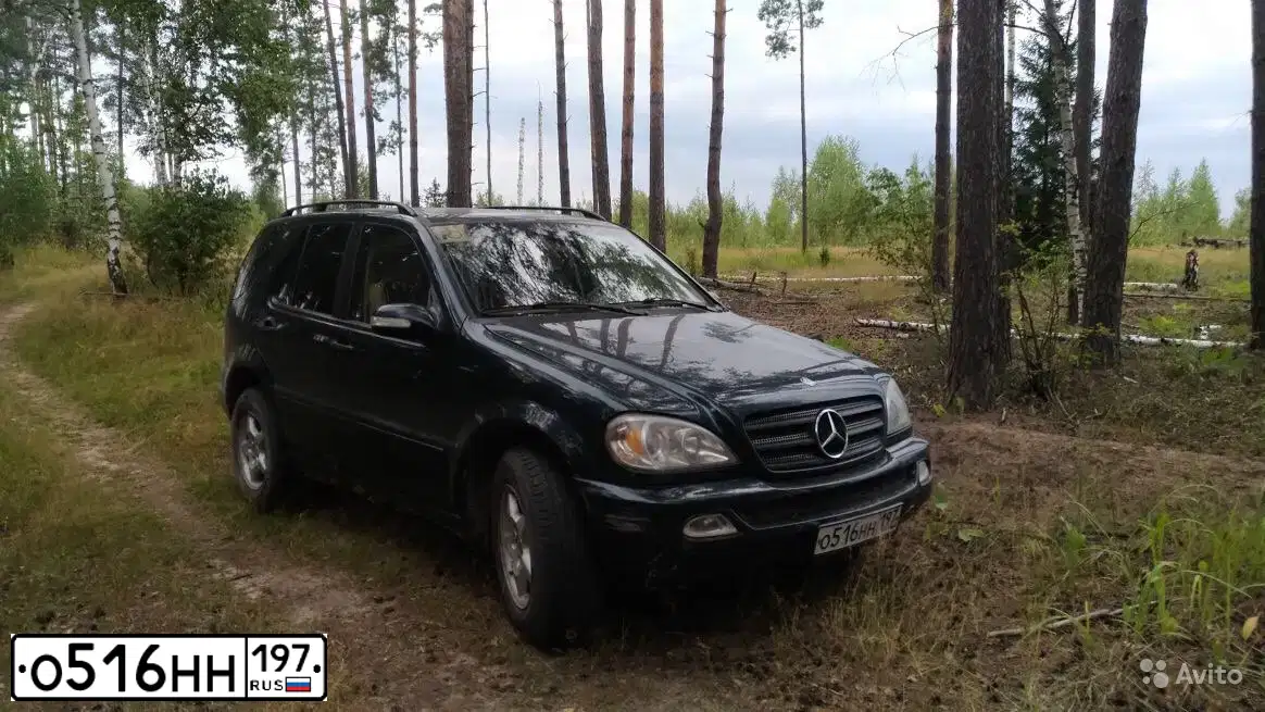 Фото автомобиля MERCEDES M-KLASSE, 2002 — госномер К049ВА799. Цвет: ЗЕЛЕНЫЙ