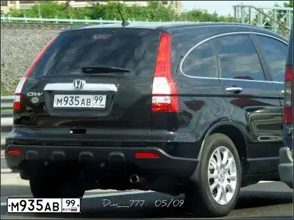 Фото автомобиля HONDA CR-V, 2008 — госномер М935АВ99. Цвет: КОРИЧНЕВЫЙ ТЕМНЫЙ