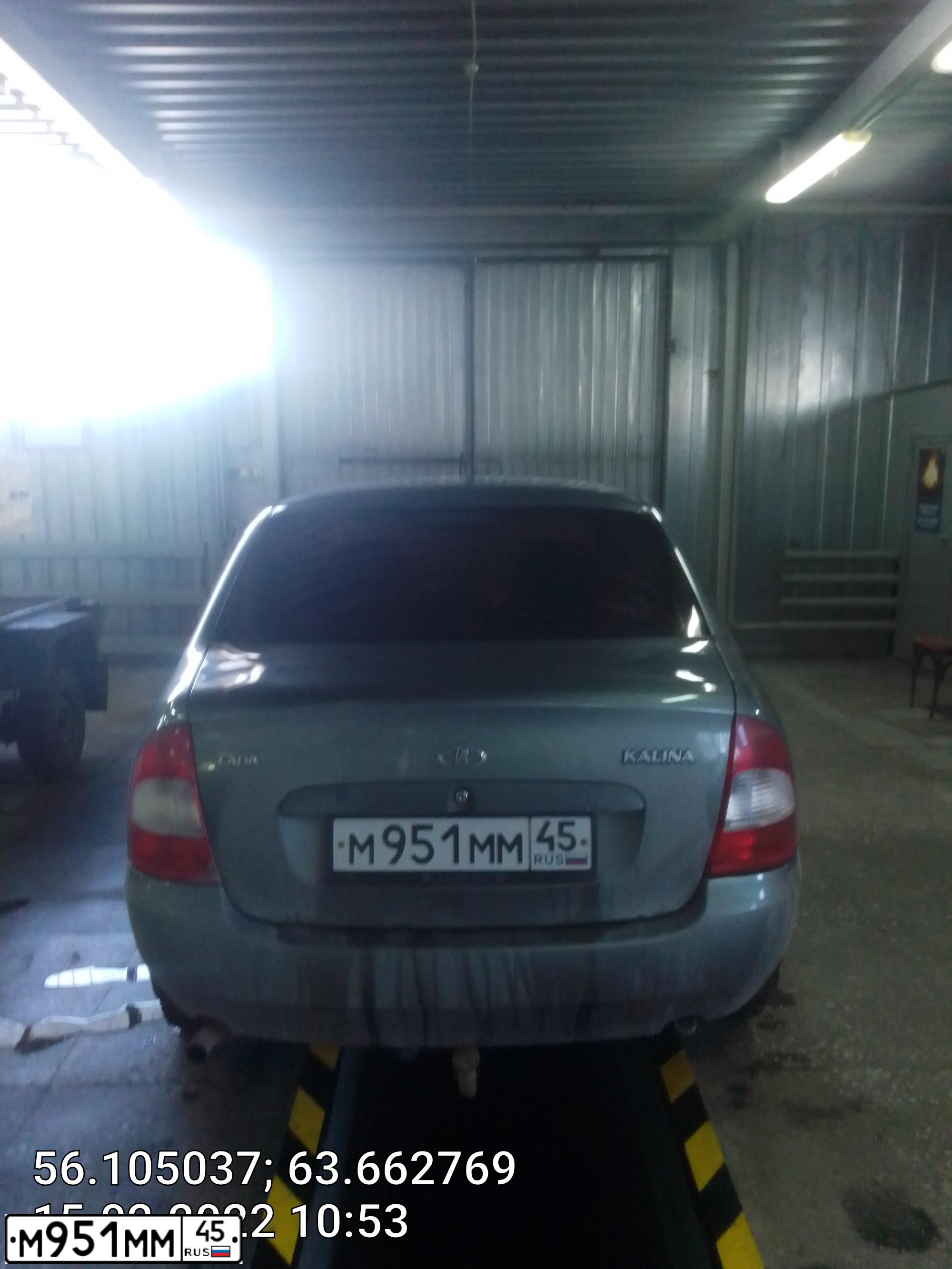 Фото автомобиля LADA 1118 KALINA, 2010 — госномер М951ММ45. Цвет: ТЕМНО-СЕРЫЙ МЕТАЛЛИК