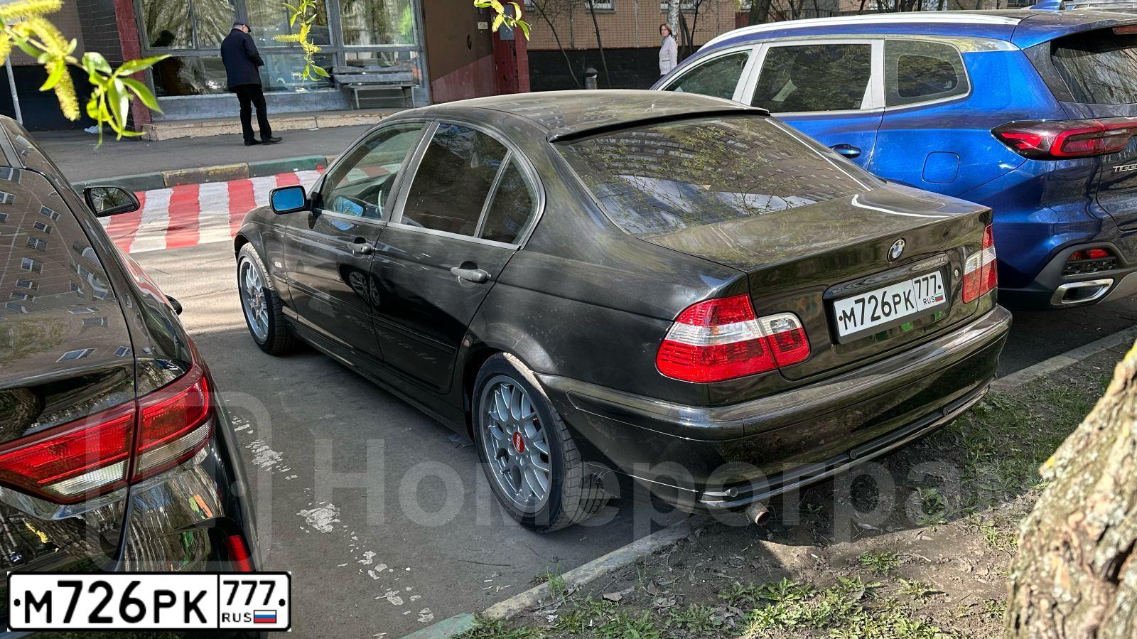 Фото автомобиля BMW SERIE 3, 1999 — госномер О492ХЕ46. Цвет: ЧЕРНЫЙ