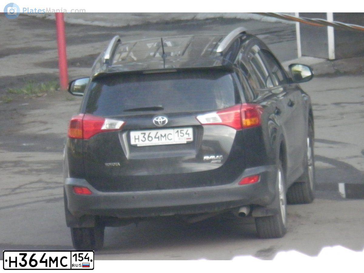 Фото автомобиля TOYOTA RAV4, 2014 — госномер Н010ХВ154. Цвет: ЧЕРНЫЙ
