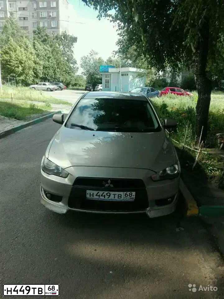 Фото автомобиля MITSUBISHI LANCER, 2008 — госномер Н449ТВ68. Цвет: БЕЖЕВЫЙ