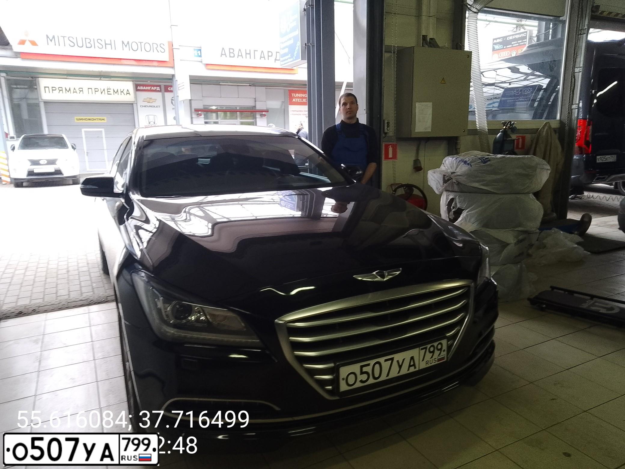 Фото автомобиля HYUNDAI Genesis, 2016 — госномер О507УА799
