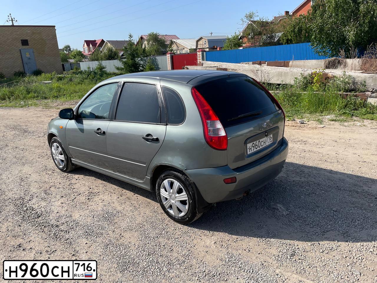 Фото автомобиля LADA 1119 KALINA, 2007 — госномер Н960СН716. Цвет: Темно-серый металлик