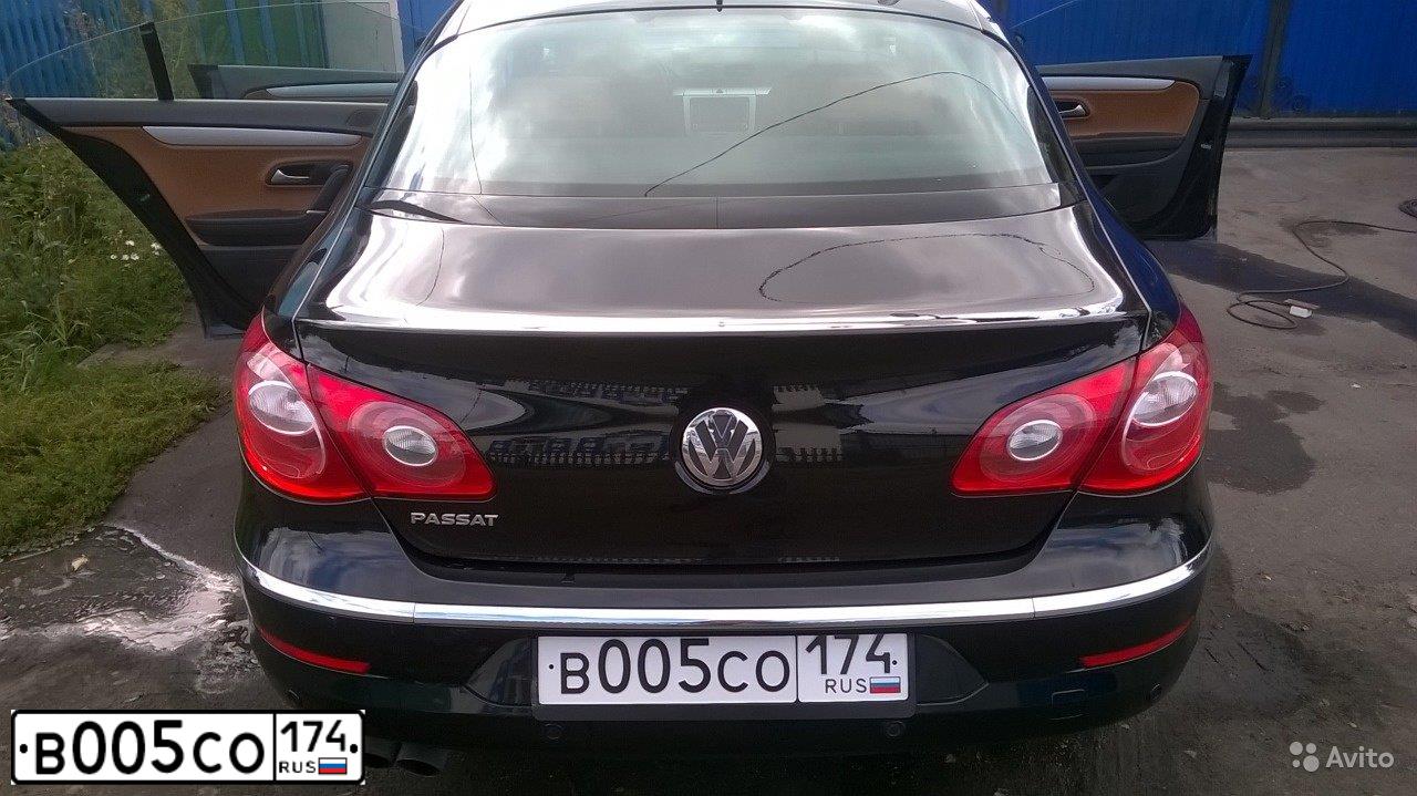 Фото автомобиля VOLKSWAGEN PASSAT, 2008 — госномер В005СО174. Цвет: ЧЕРНЫЙ