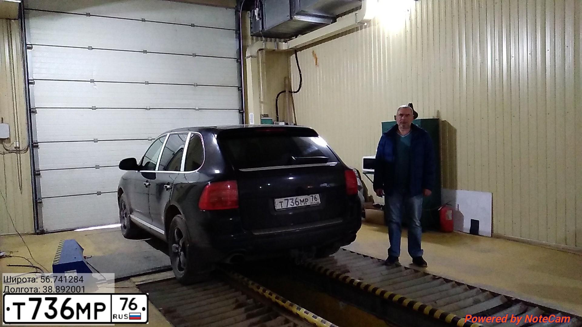 Фото автомобиля PORSCHE CAYENNE, 2006 — госномер С761ВС76. Цвет: ЧЕРНЫЙ