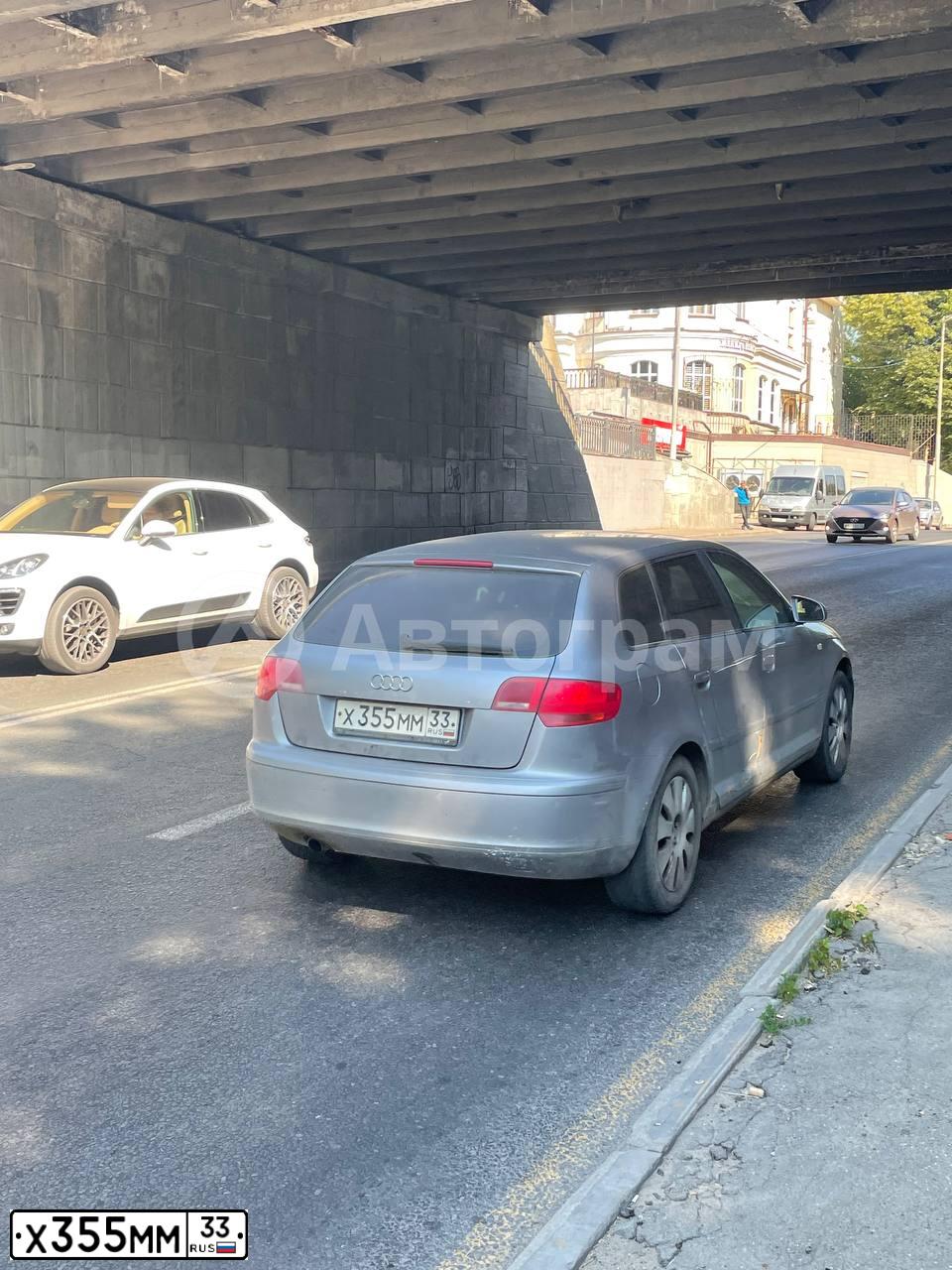 Фото автомобиля AUDI A3, 2005 — госномер А003ЕА177. Цвет: СЕРЫЙ