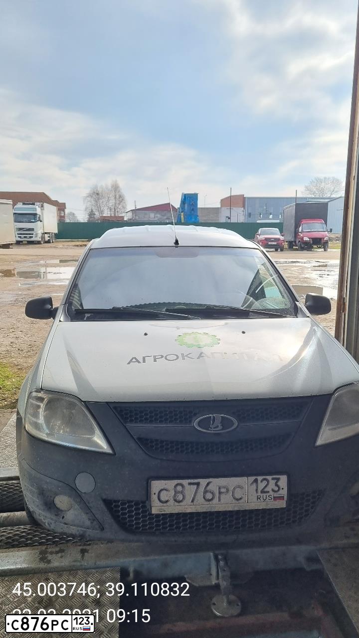 Фото автомобиля LADA LARGUS FURGON, 2016 — госномер С876РС123. Цвет: БЕЛЫЙ