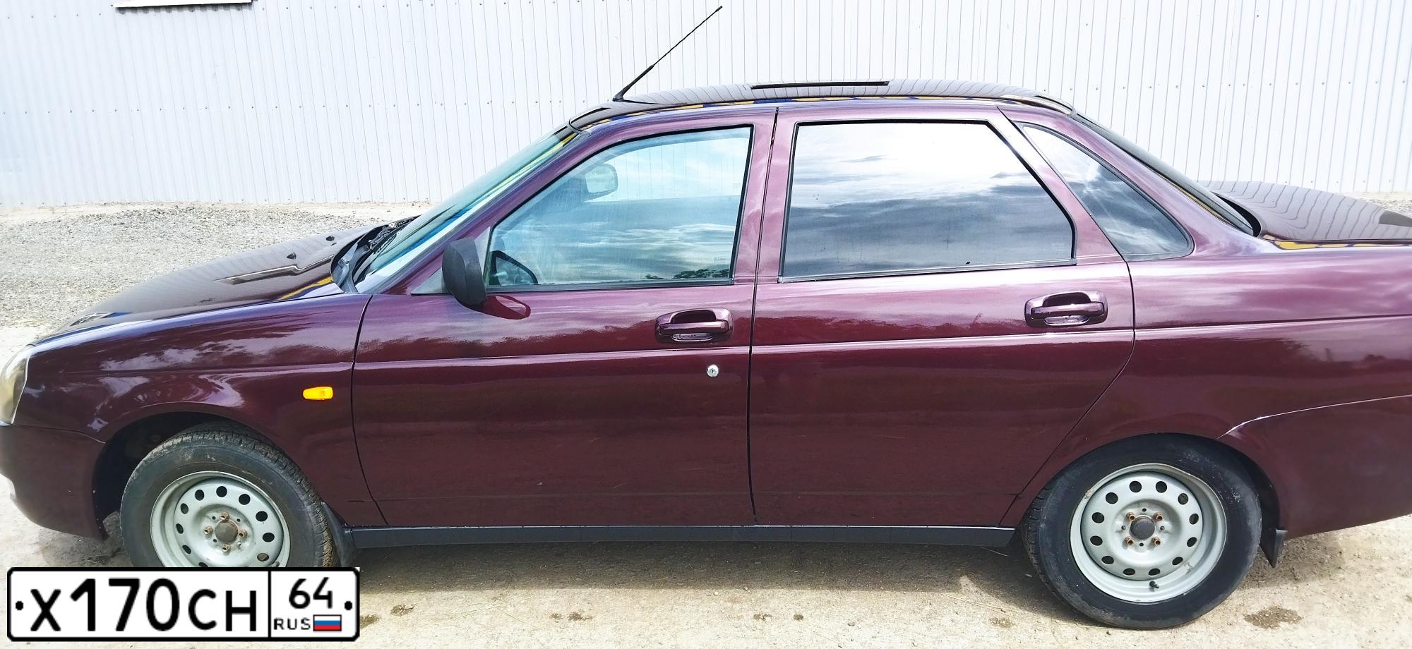 Фото автомобиля LADA 2170 PRIORA, 2012 — госномер О355АР185. Цвет: ТЕМНО ВИШНЕВЫЙ