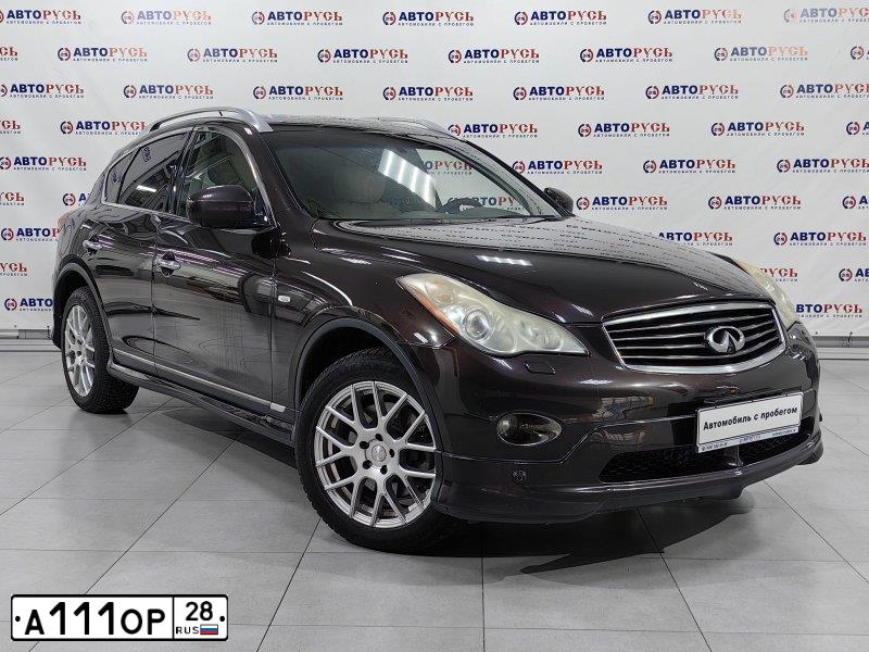 Фото автомобиля INFINITI QX50 /EX/, 2008 — госномер Е293КЕ28. Цвет: ТЕМНО-БОРДОВЫЙ
