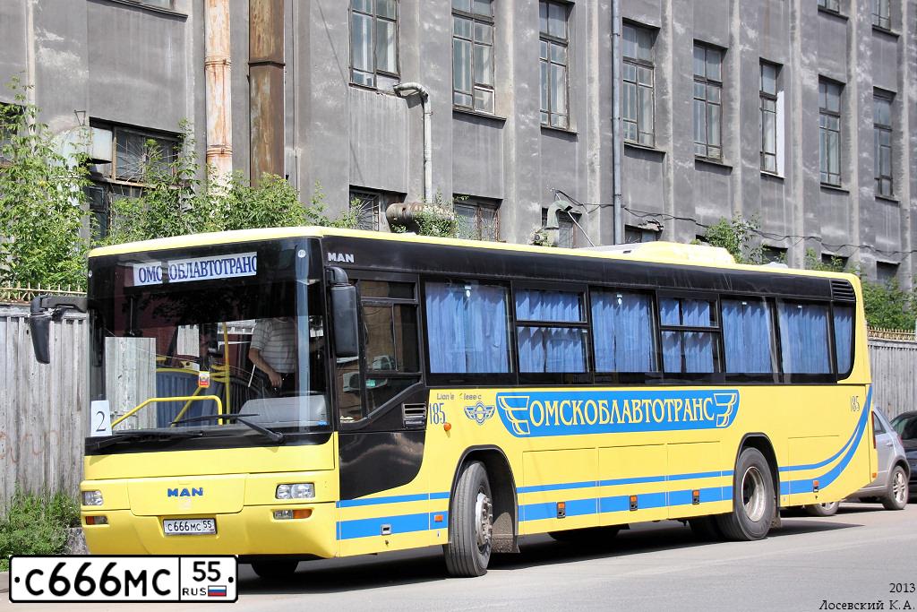 Фото автомобиля MAN LIONS CLASSIC, 2007 — госномер С666МС55. Цвет: ЖЕЛТЫЙ