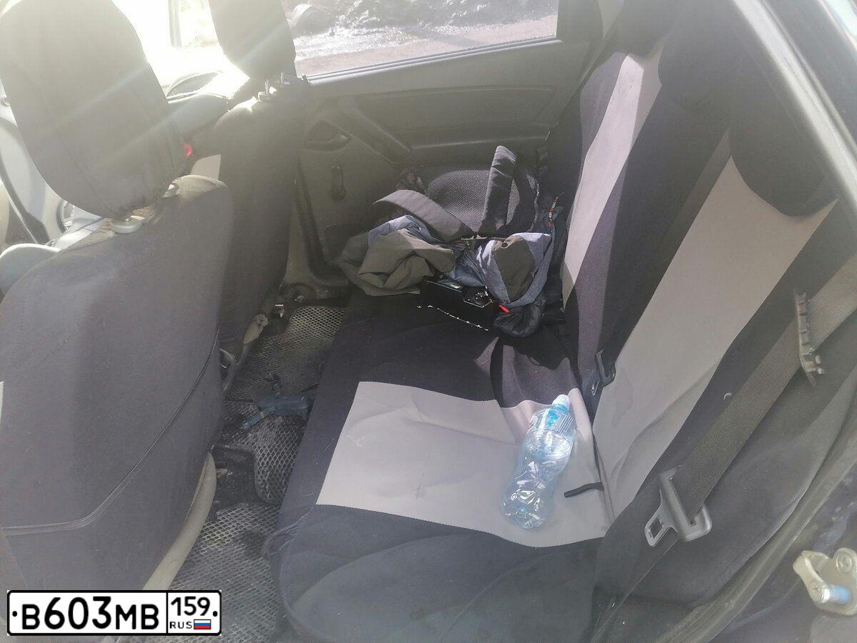 Фото автомобиля LADA GRANTA, 2012 — госномер М599ЕО702. Цвет: СЕРО - СИНИЙ