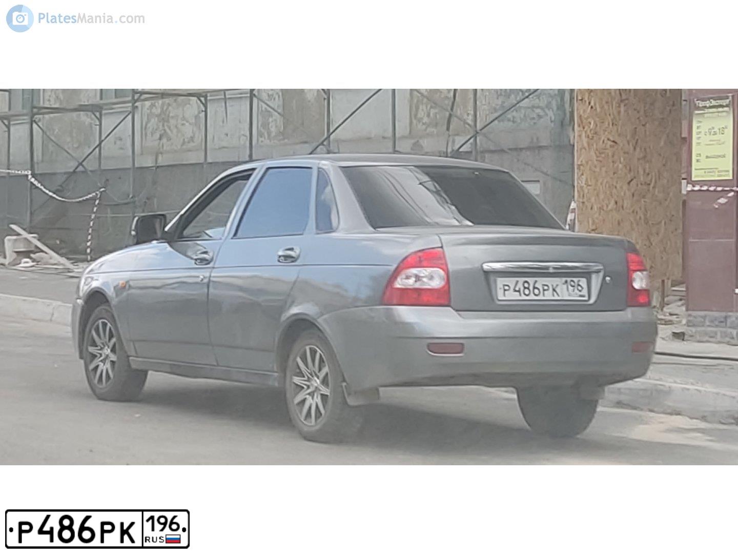 Фото автомобиля ЛАДА 217030 ЛАДА ПРИОРА, 2010 — госномер Р486РК196. Цвет: СЕРО-ЗЕЛЕНЫЙ