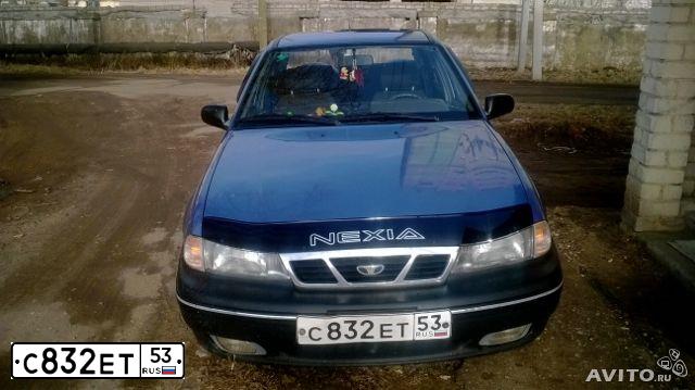 Фото автомобиля DAEWOO NEXIA, 2007 — госномер С832ЕТ53. Цвет: Перламутрово-голубой