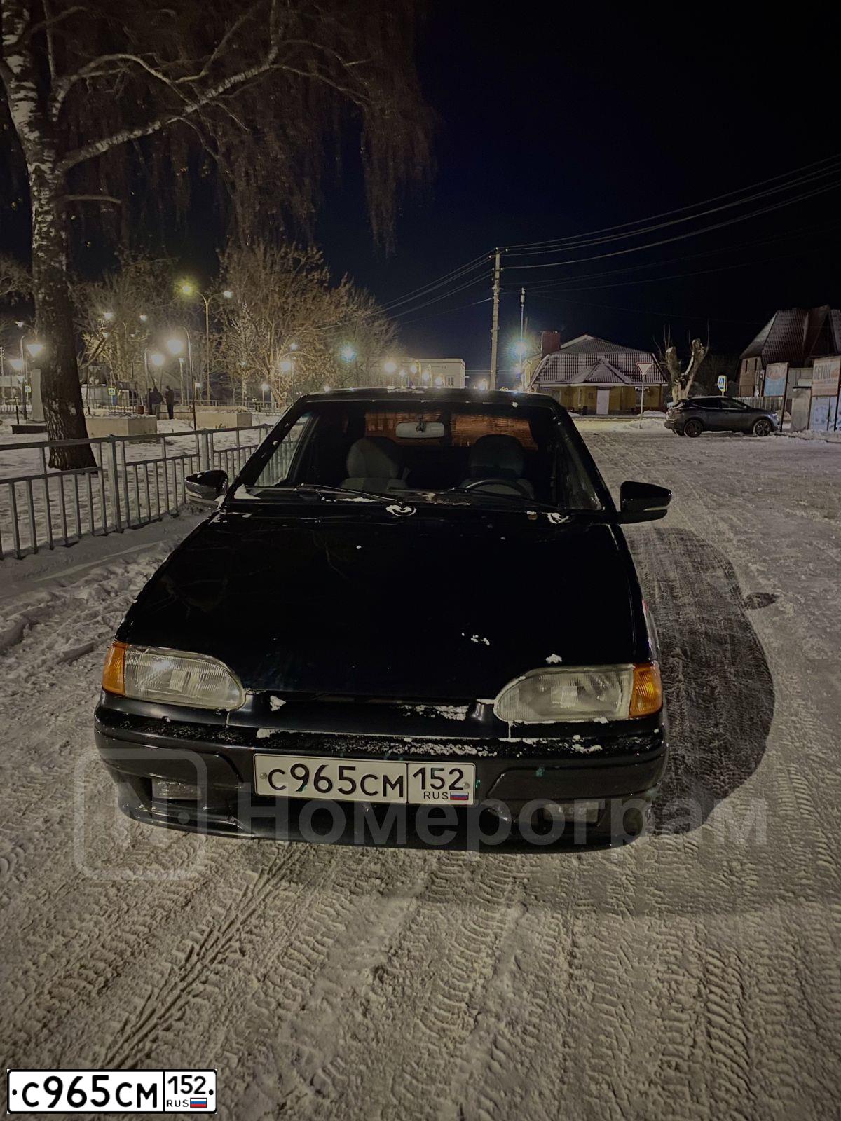 Фото автомобиля LADA 2114 SAMARA, 2011 — госномер С965СМ152. Цвет: Сине-Черный