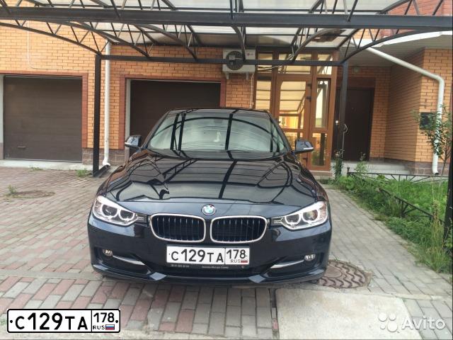 Фото автомобиля BMW SERIE 3, 2014 — госномер В710ТА60. Цвет: ЧЕРНЫЙ