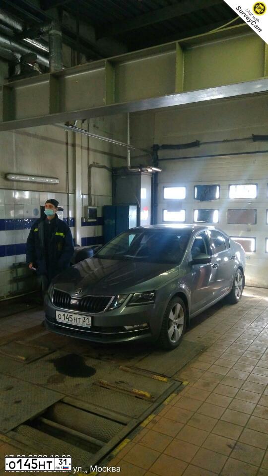 Фото автомобиля SKODA OCTAVIA, 2017 — госномер Р249МТ82. Цвет: ТЕМНО-СЕРЫЙ