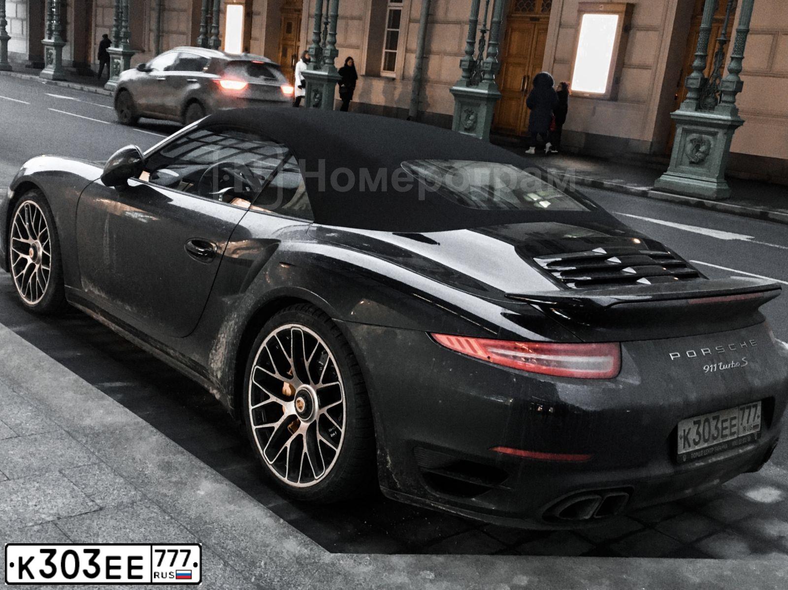 Фото автомобиля PORSCHE 911 TURBO, 2014 — госномер О106СА790. Цвет: ЧЕРНЫЙ