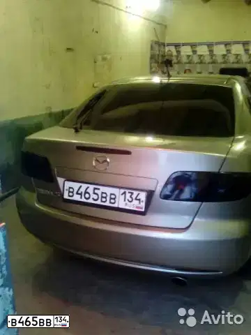 Фото автомобиля MAZDA 6, 2006 — госномер Р727МР34. Цвет: Серебристый