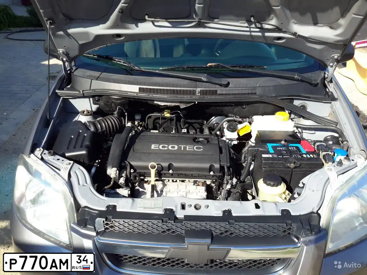 Фото автомобиля CHEVROLET AVEO, 2008 — госномер М929УК34. Цвет: Серый