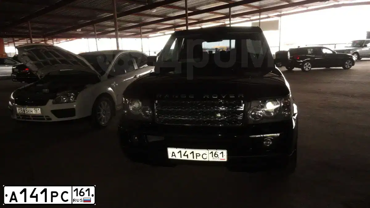 Фото автомобиля LANDROVER RANGE ROVER SPORT, 2008 — госномер У659РР123. Цвет: ЧЕРНЫЙ