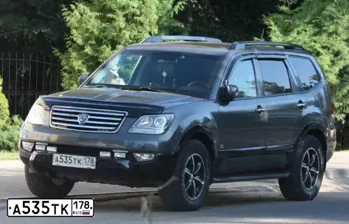Фото автомобиля KIA MOHAVE / BORREGO, 2008 — госномер А535ТК178. Цвет: ТЕМНО СЕРЫЙ