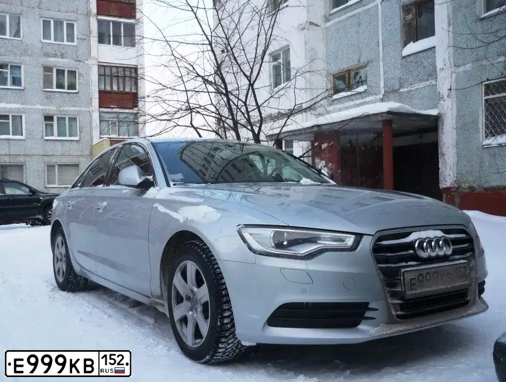 Фото автомобиля AUDI A6, 2011 — госномер Р913МК152. Цвет: БЕЛЫЙ