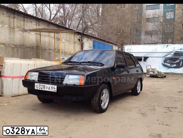 Фото автомобиля LADA 2109 SAMARA, 2004 — госномер О328УА64. Цвет: ПЕРЛАМУТРОВО-ЧЕРНЫЙ
