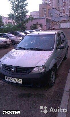 Фото автомобиля RENAULT LOGAN, 2009 — госномер В240ВВ116. Цвет: Серый