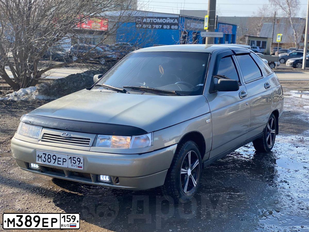 Фото автомобиля LADA 2112, 2008 — госномер О655АС159. Цвет: СЕРО-БЕЖЕВЫЙ
