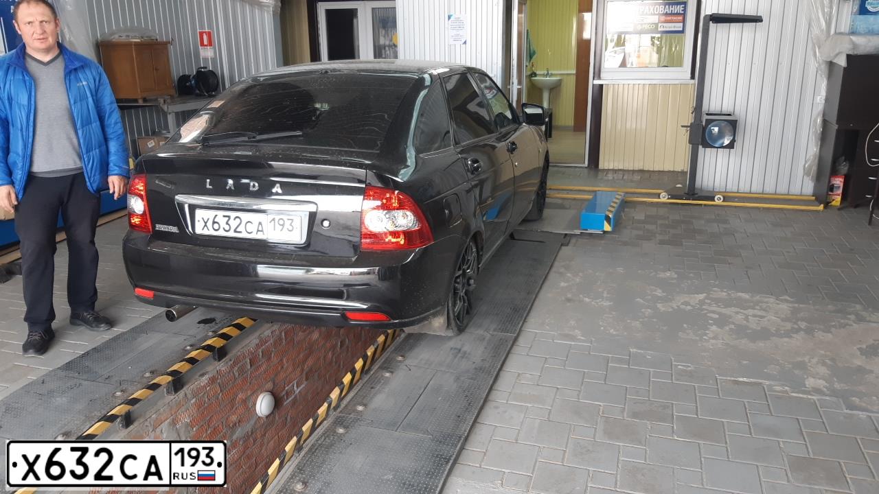 Фото автомобиля LADA PRIORA, 2009 — госномер Р348РВ198. Цвет: Темно-зеленый