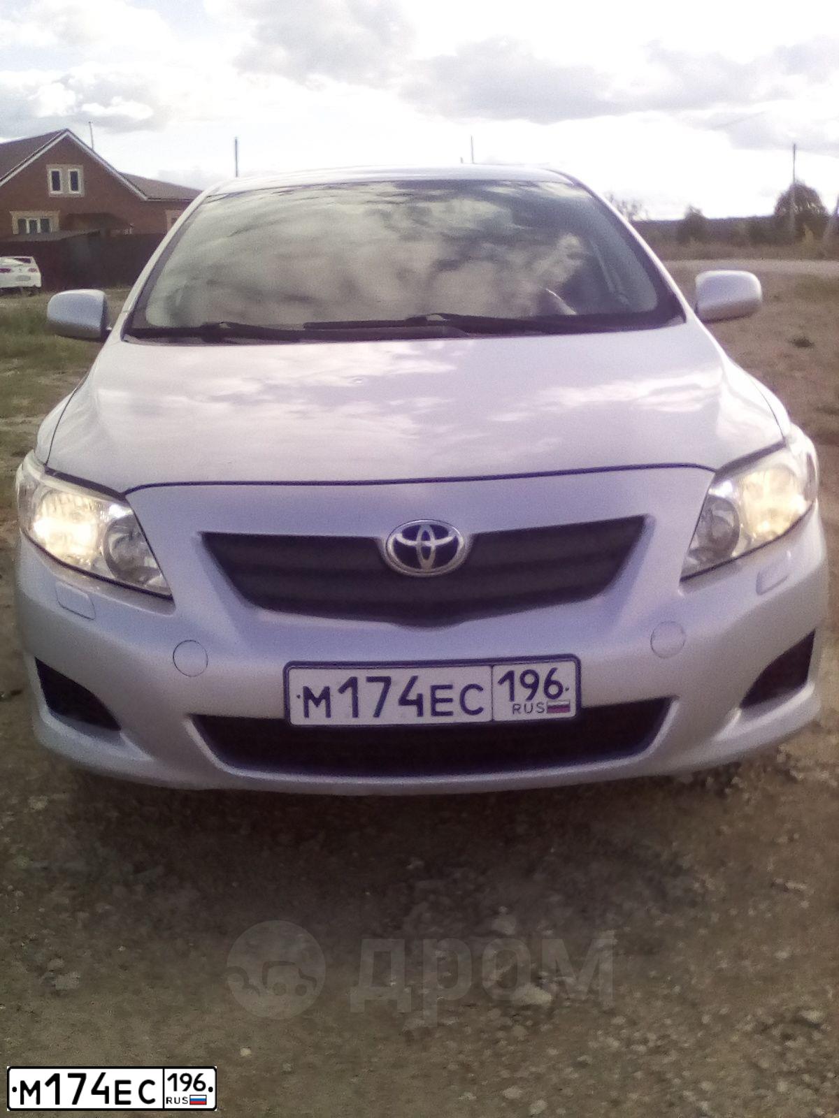 Фото автомобиля TOYOTA COROLLA, 2007 — госномер М174ЕС196. Цвет: Серебристый