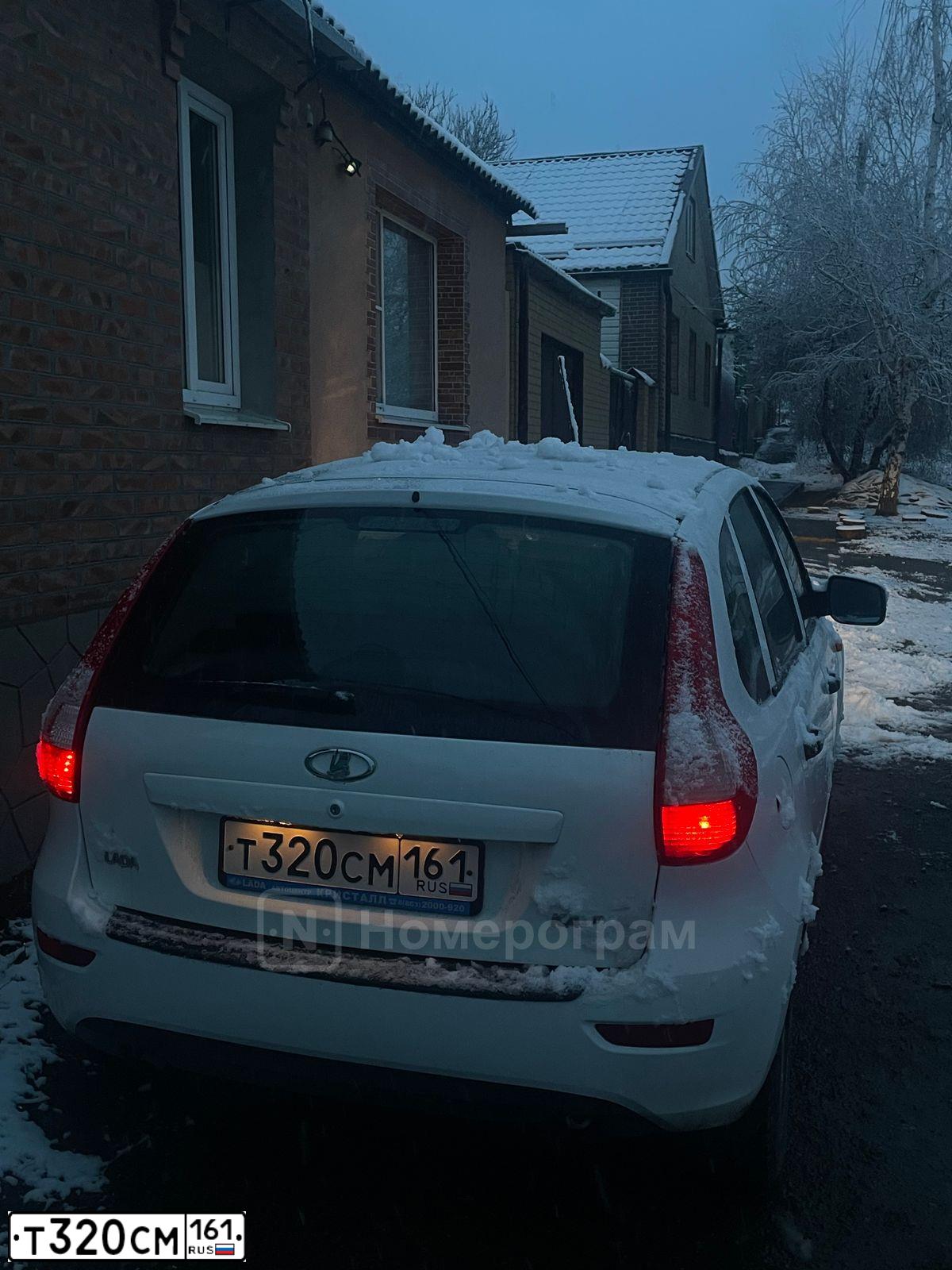 Фото автомобиля LADA 2192 KALINA, 2014 — госномер Т320СМ161. Цвет: БЕЛЫЙ