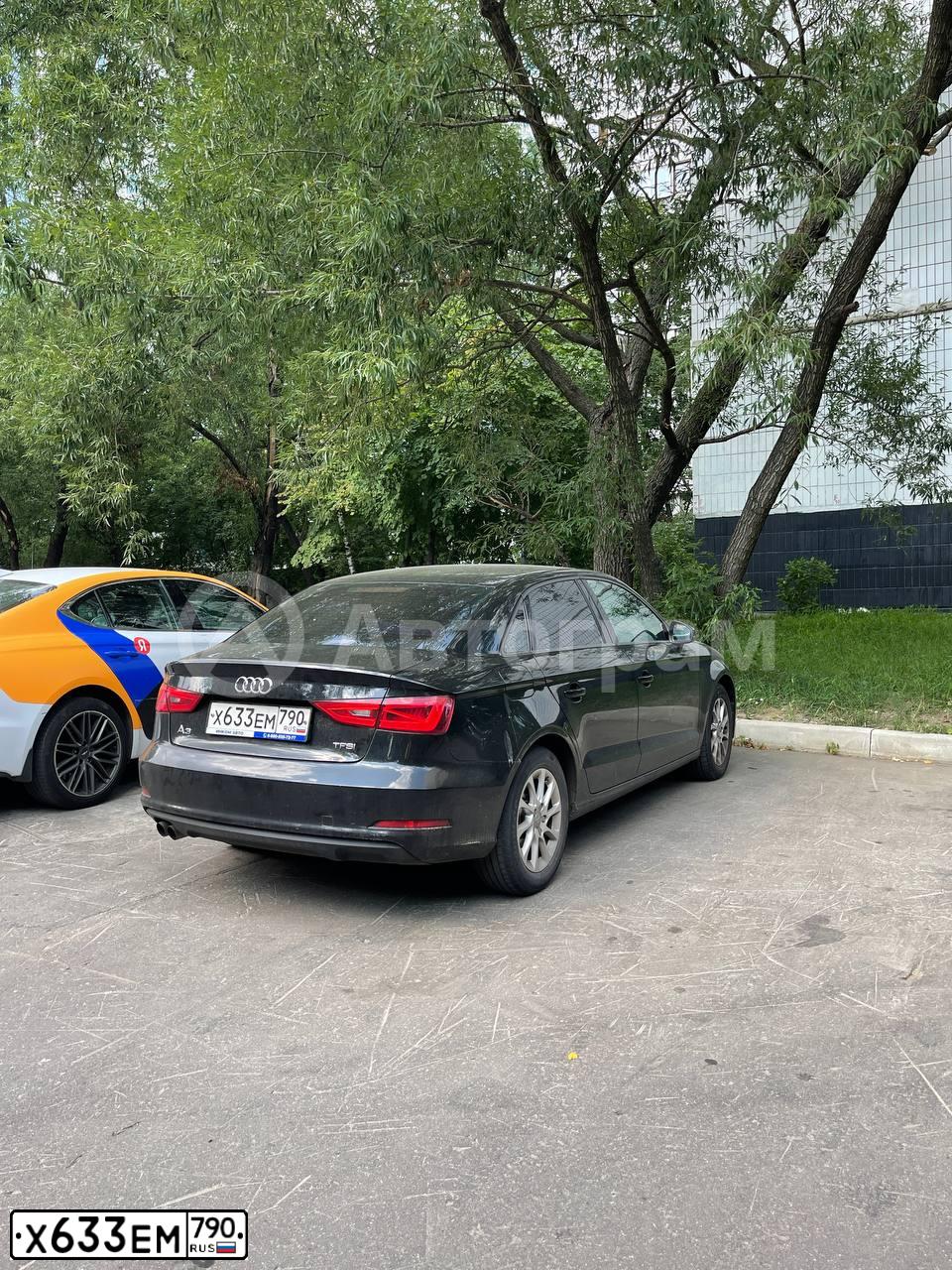 Фото автомобиля AUDI A3, 2015 — госномер В070АО750. Цвет: ЧЕРНЫЙ