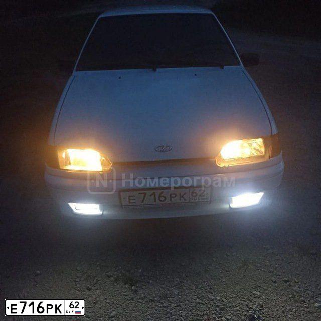 Фото автомобиля LADA 2115 SAMARA, 2012 — госномер Е716РК62. Цвет: Белый