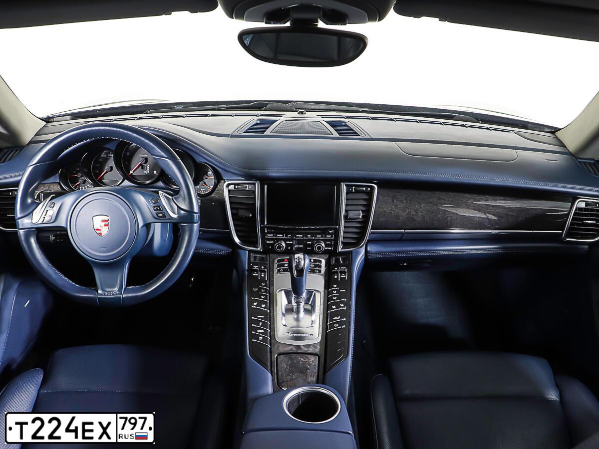 Фото автомобиля PORSCHE PANAMERA, 2013 — госномер А609ВУ550. Цвет: синий
