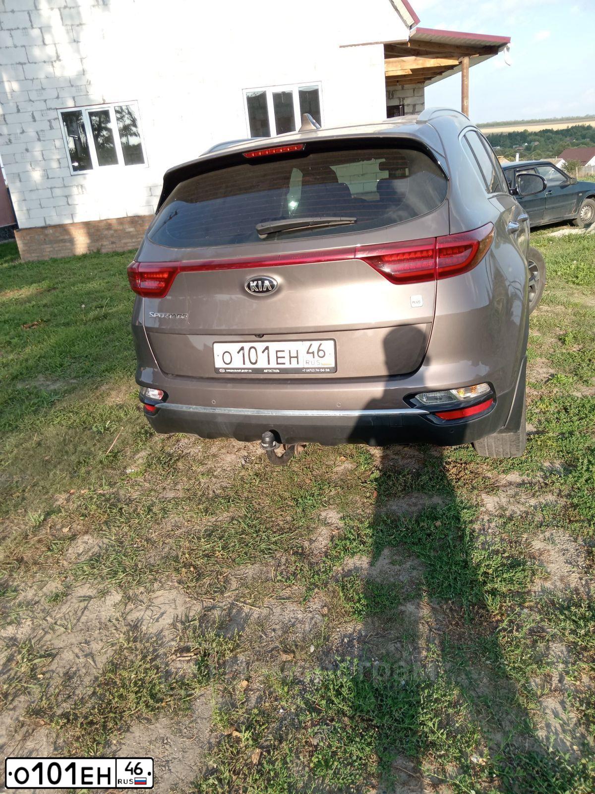 Фото автомобиля KIA SPORTAGE, 2019 — госномер О101ЕН46. Цвет: СЕРО-КОРИЧНЕВЫЙ