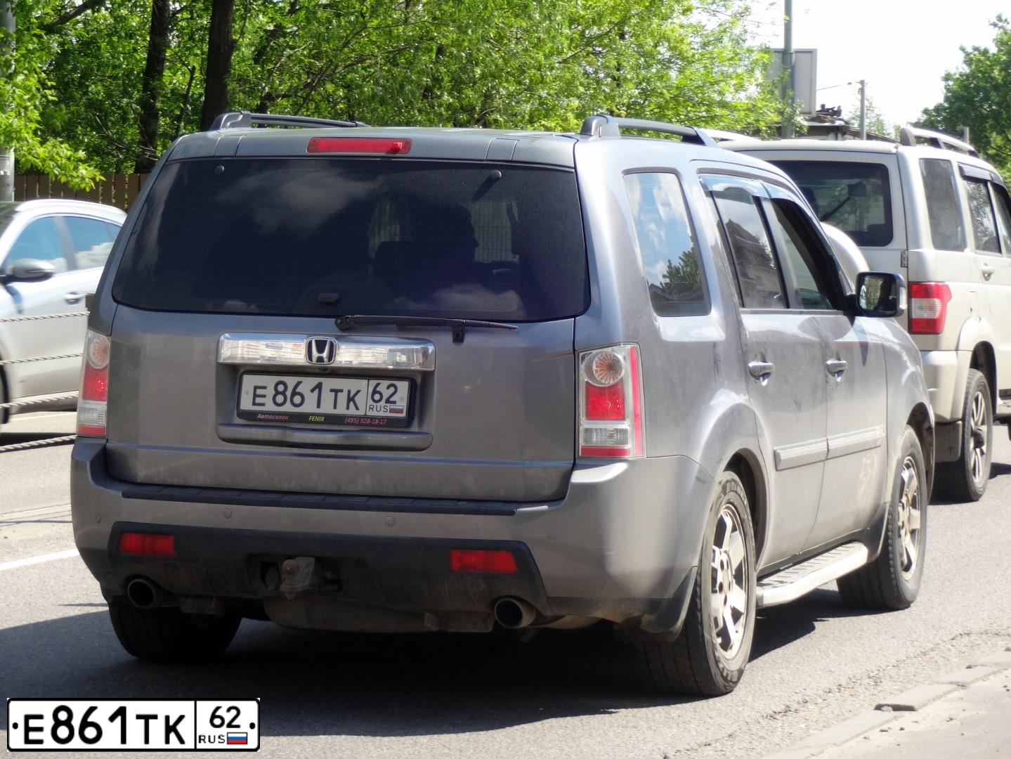 Фото автомобиля HONDA PILOT, 2008 — госномер Х098АК763