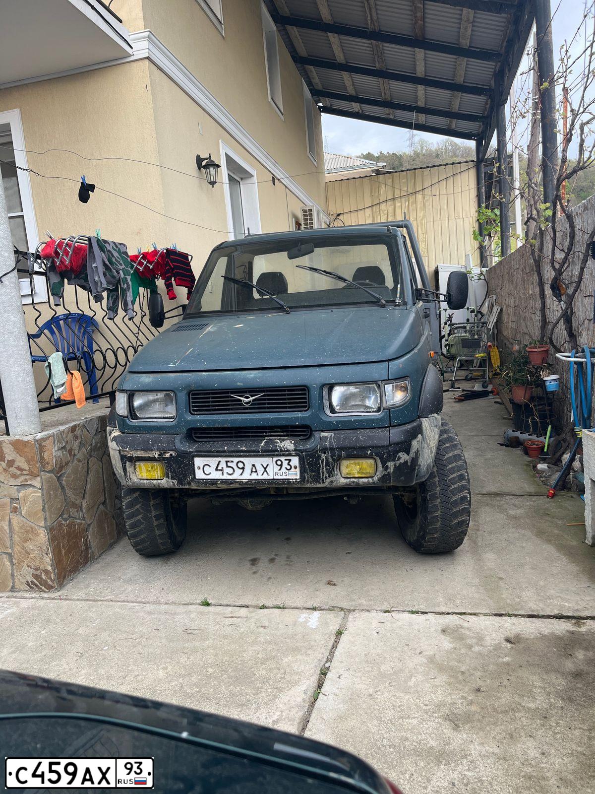 Фото автомобиля UAZ 2360 CARGO, 2004 — госномер С459АХ93. Цвет: СИНЕ-ЗЕЛЕНЫЙ