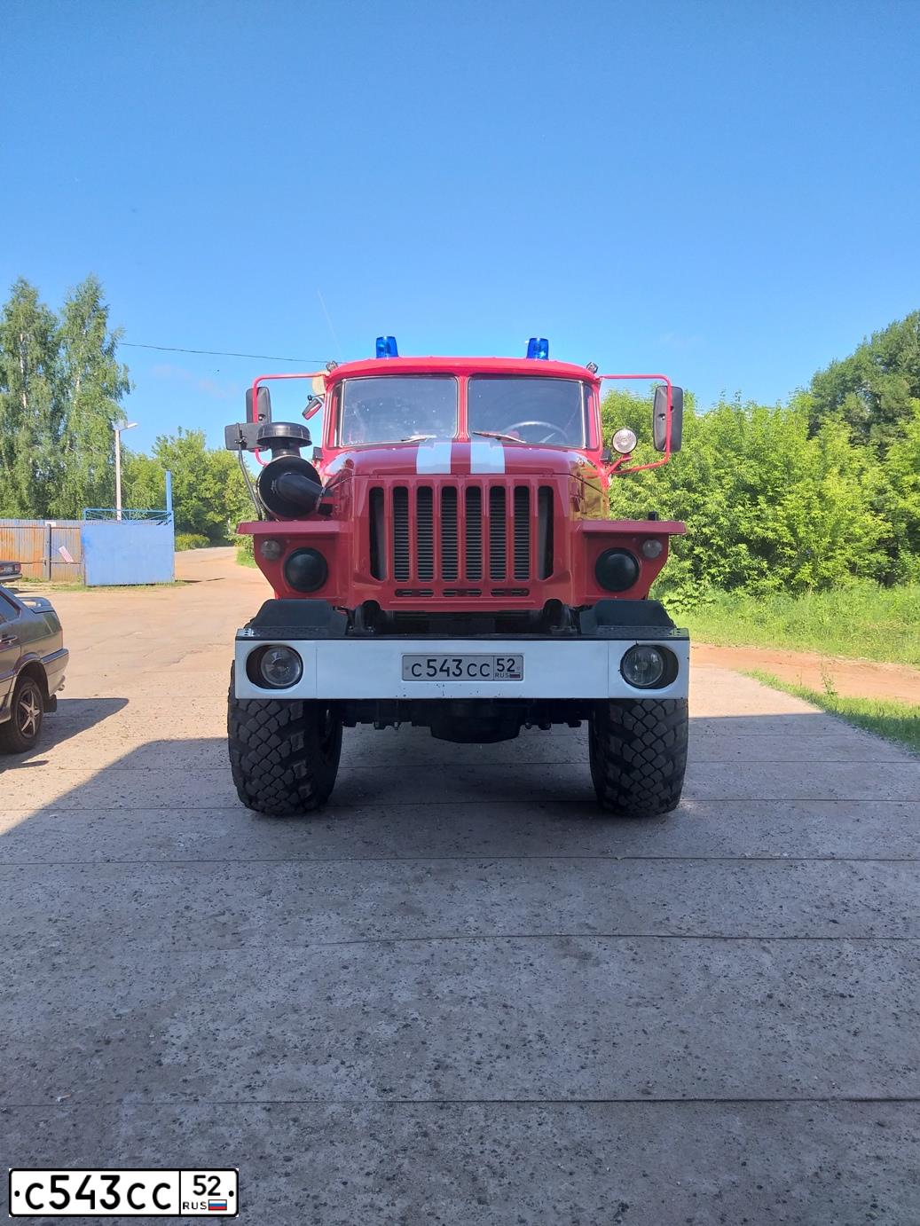 Фото автомобиля URAL 5557 /6X6/, 2011 — госномер С543СС52. Цвет: ПО ГОСТ Р 50574-2002