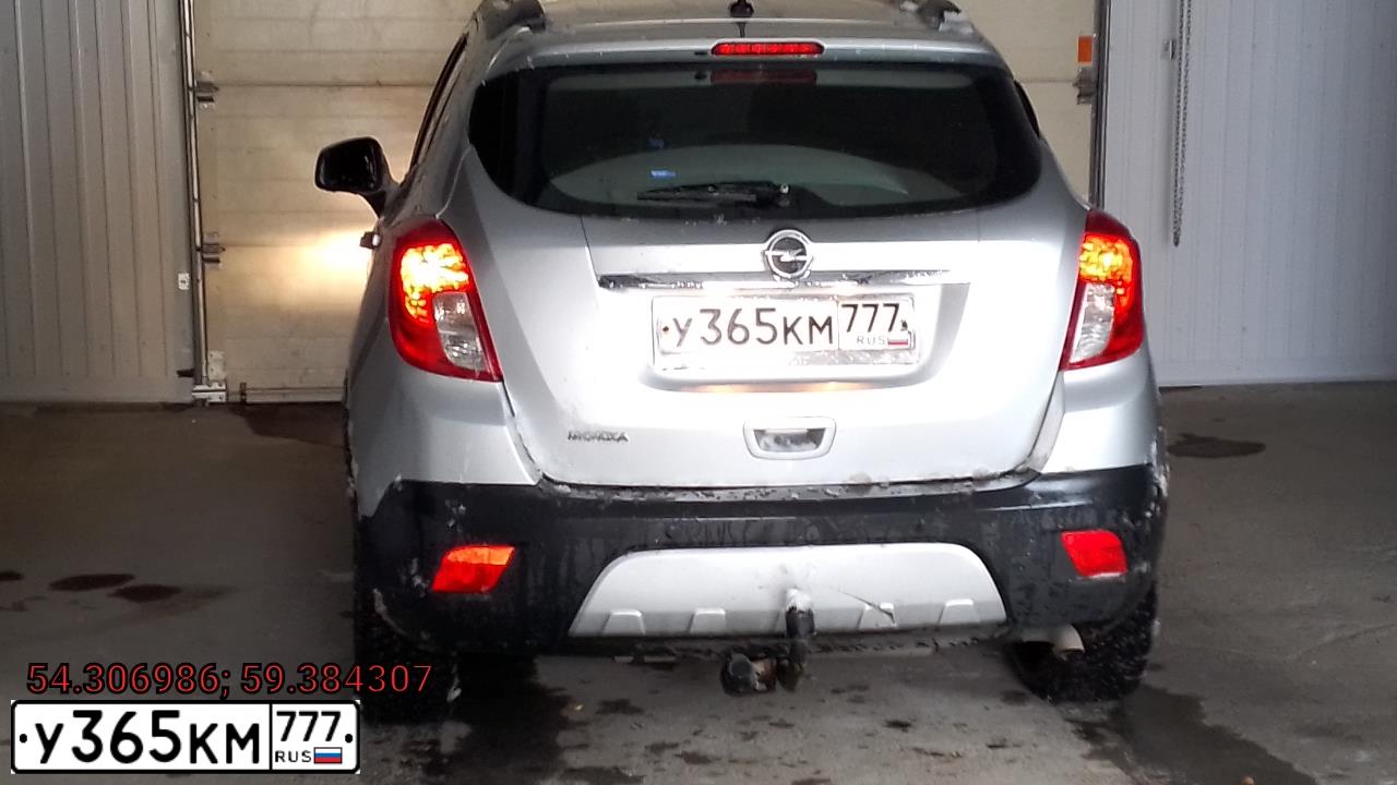 Фото автомобиля OPEL MOKKA, 2014 — госномер К039ТР186. Цвет: СЕРЕБРИСТЫЙ