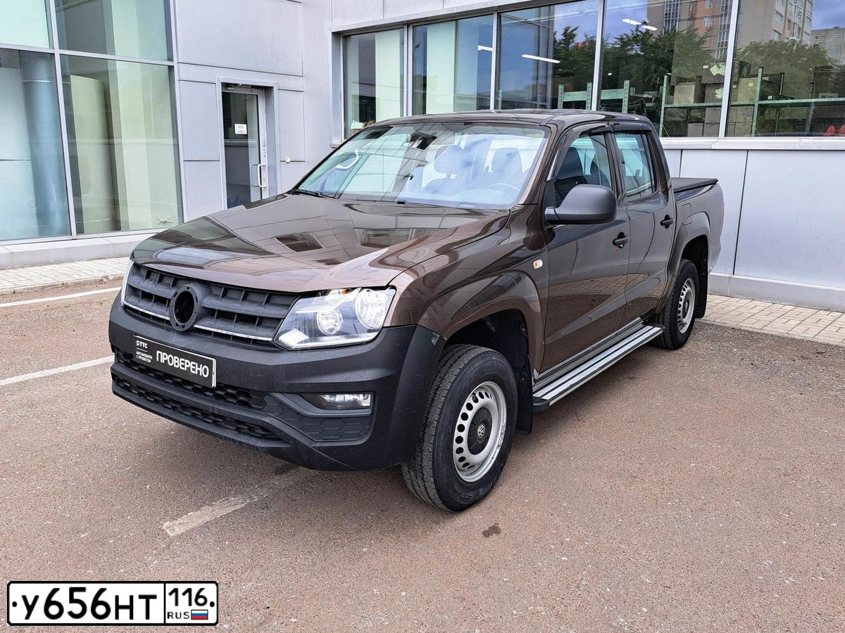 Фото автомобиля VOLKSWAGEN AMAROK, 2016 — госномер М770ТУ716. Цвет: Коричневый