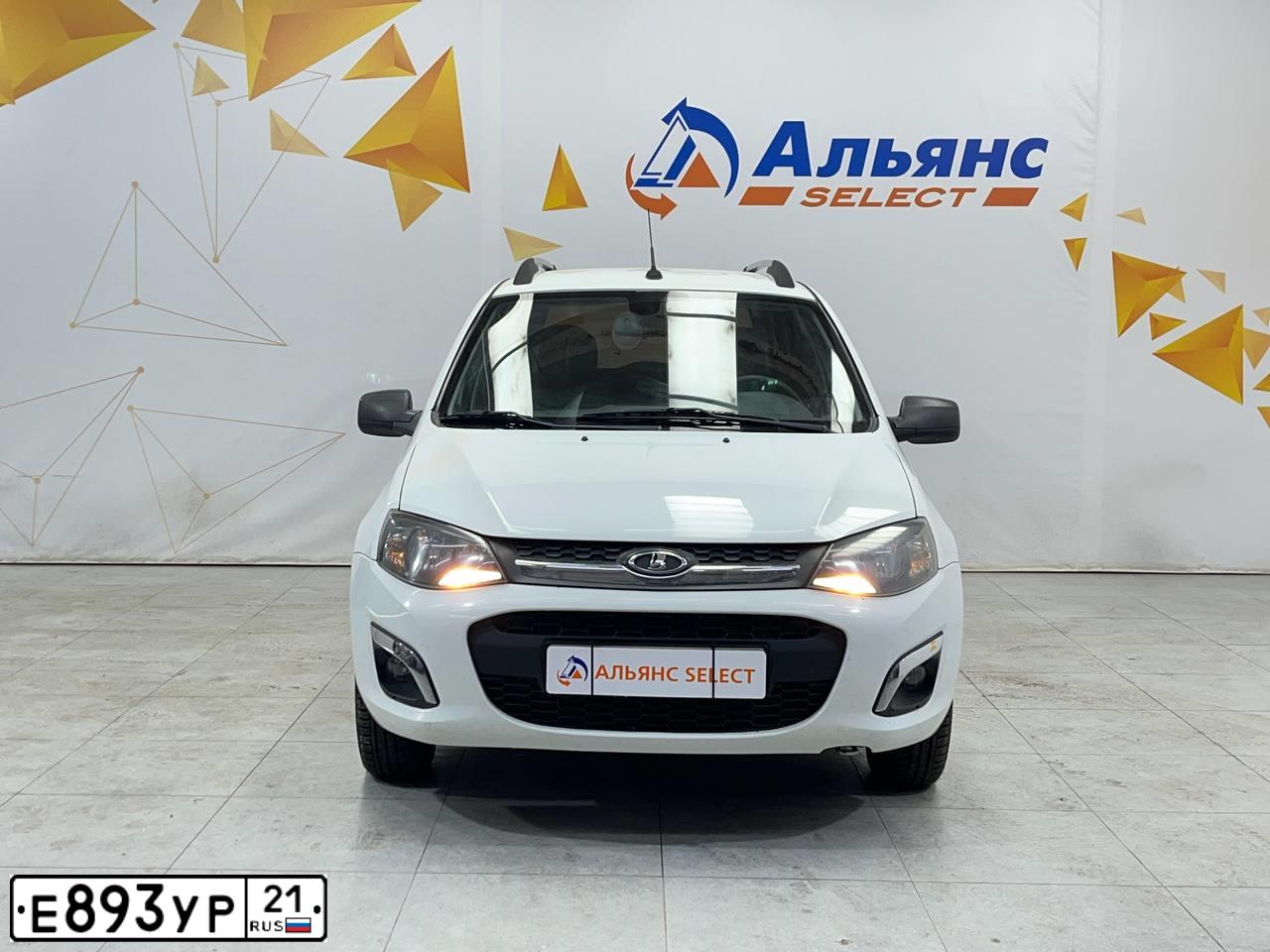 Фото автомобиля LADA 2194 KALINA, 2018 — госномер Е893УР21. Цвет: БЕЛЫЙ