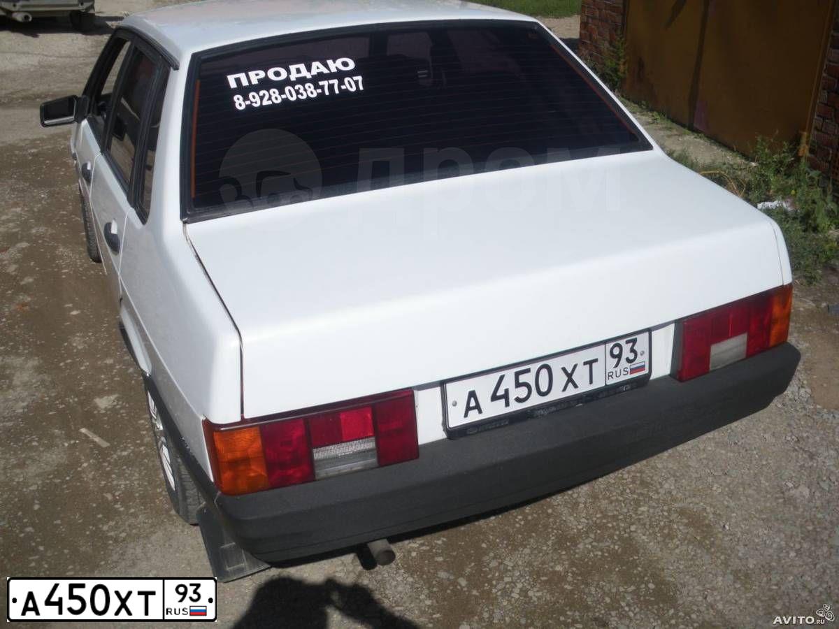 Фото автомобиля LADA 2109 SAMARA, 2000 — госномер А450ХТ93. Цвет: Белый