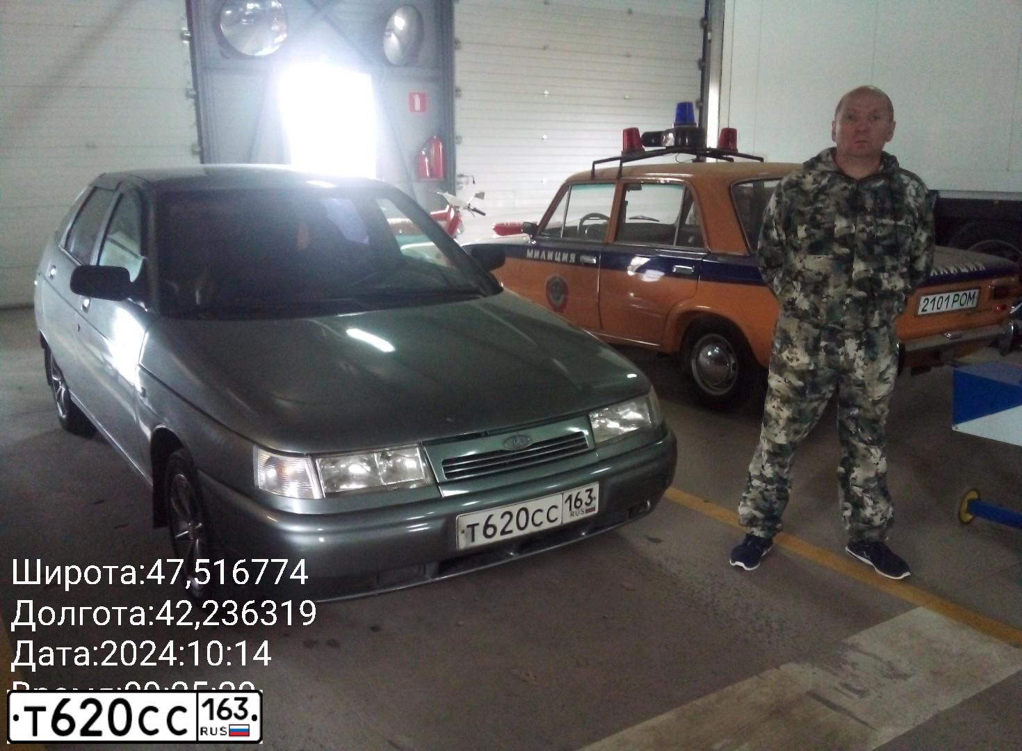 Фото автомобиля VAZ 2112 LADA, 2007 — госномер Т620СС163. Цвет: средний серо-зеленый металлик