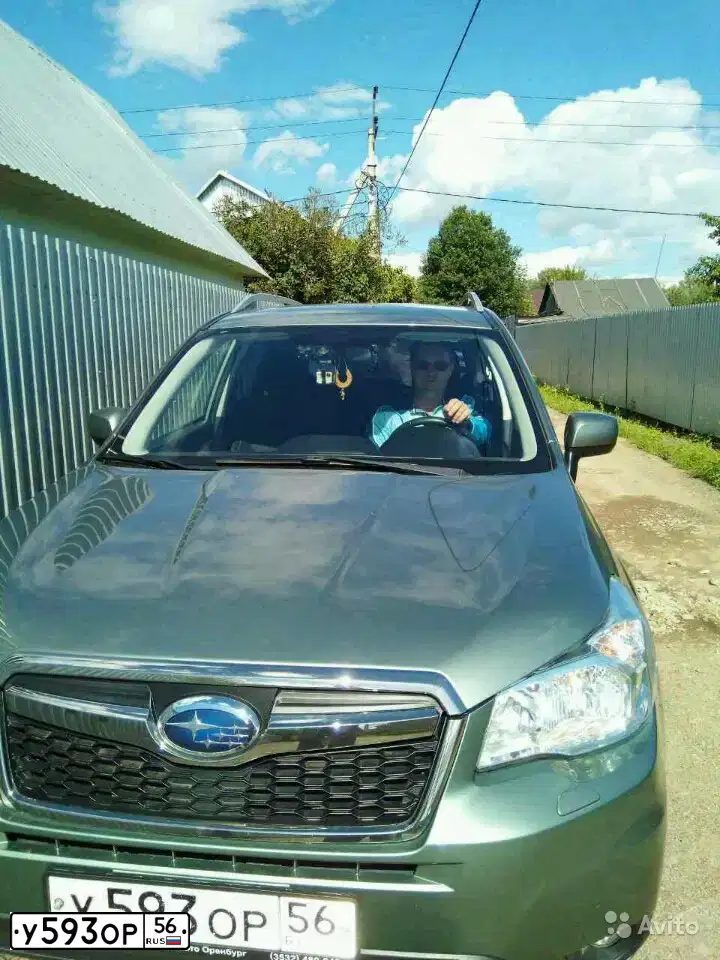 Фото автомобиля SUBARU FORESTER, 2014 — госномер О477ВК159. Цвет: ЗЕЛЕНЫЙ