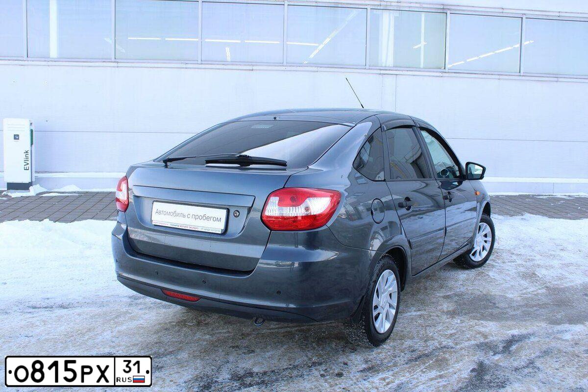 Фото автомобиля LADA 2191 GRANTA, 2017 — госномер Р279ЕН68. Цвет: серебристо-темно-серый