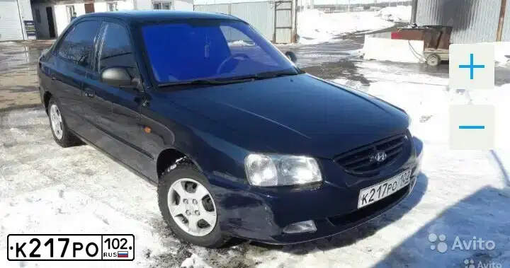 Фото автомобиля TAGAZ ACCENT, 2008 — госномер М343КМ702. Цвет: СИНИЙ